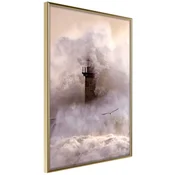 Poster - Lighthouse During a Storm 30x45