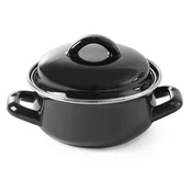 shumee Lonec za juho in omako s pokrovom, črn, 0,6 l - Hendi 625705