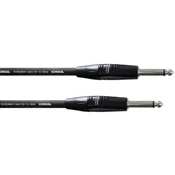 Cordial Kabel za glasbene instrumente Cordial, 3 m, 2 x REAN banana vtič 6,3 mm, črne barve