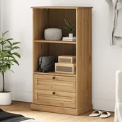 shumee vidaXL Vigo knjižna omara 60x35x114,5 cm masivni borov les