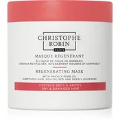 Christophe Robin Regenerating Regenerating Mask with prickly pear oil regeneracijska maska za lase 75 ml