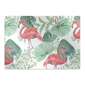 Decormat Podloga za zaščito tal Exotic flamingos 140x100 cm 2 cm