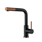 LUISINA kuhinjska armatura RC304DO064, inox massiv - PVD mat črno bakrena