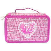 slomart Nice: Tweed peresnica s 3 predelki, temno roza