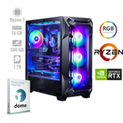 ANNI računalnik GAMER Extreme (Ryzen 7 4.8GHz, 16GB, 1500GB, GeForce RTX 3060 12GB, brez OS)