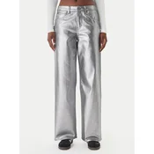 adidas Jeans hlače Firebird KD2922 Srebrna Loose Fit