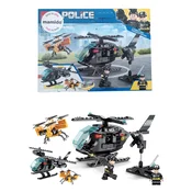 Mamido Komplet policijskega helikopterja z dronom SWAT 2v1 200 kosov MT1130