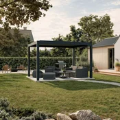 Bioklimatska pergola Ancora Samostoječa, 3,5 x 4 m, Antracit, Električni