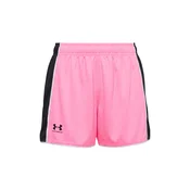 UNDER ARMOUR Športne hlače Challenger svetlo roza / črna / bela