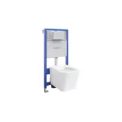 Mexen Teo vgradni WC set okvir Fenix Slim z WC školjko, beli sijaj - 6103385XX00