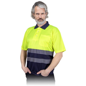 Odsevna Polo majica Fluo kratek rokav