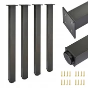 4 x Noga 60x60 | V - 820 mm | Črna
