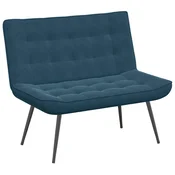 Vidaxl klop Modra 110x74x84 cm Žamet