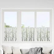 vidaXL vidaXL Okenska folija 4 kosi matirana vzorec bambusa PVC, (21129053)