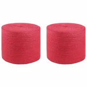 vidaXL Vrv iz jute 2 pcs Rdeča 100% Tossa jute