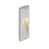 RENDL R10557 FACA LED zunanja svetilka, vgradna za steno IP54 srebrno siva