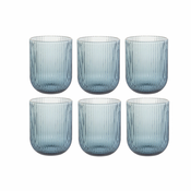 Set Caša DKD Home Decor Plava Kristal 240 ml