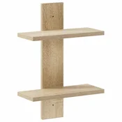 vidaXL Stenska polica Sonoma hrast 30 x 13,5 x 43 cm Iverna plošča