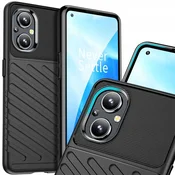 HURTEL Fleksibilen oklepni ovitek Thunder Case za OnePlus Nord N20 5G črne barve