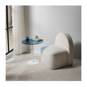 Pomocni stolic CHILL 50x50 cm bijela/plava