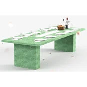 Casa Padrino luxury dining table with bioethanol fireplace 300 x 115 x H. 75 cm - Different Colors - Dining room table - Garden table - Dining room furniture - Garden furniture - Luxury furniture