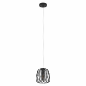 EGLO viseca lampa FLORESTA E27 O19,5 cm crna dimljeno staklo 99705