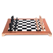 Luksuzni šah Manopoulos - Staunton, crno i bakreno, 36 ? 36