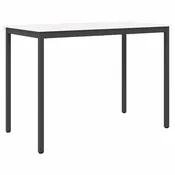 Vidaxl Barska miza Bela 150 x 80 x 105 cm Masivno borovo les