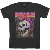 Muse Mowhawk Skull Black L Majica