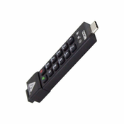 Apricorn USB Flash Drive Aegis Secure Key 3NXC - USB Type-A 3.2 Gen 1 - 4 GB - Black