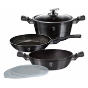 Berlingerhaus Carbon Pro set posode, aluminij, 6-kosov