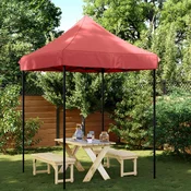 Šator za zabave Tamno crvena 200 x 200 x 306 cm Oxford tkanina