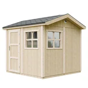 Timbela Vrtna hišica vrhunske kakovosti 5,9 m2 - V252x250x294 cm - s tlemi in bitumenskimi ploščicami - Timbela M913, (5000117185)