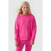 Girls Pullover Hoodie Smooth Purple 4F 4FJWMM00TSW