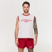 GymBeam Moška majica brez rokavov Varsity White XL