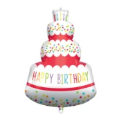 Procos Balon iz folije - Rojstnodnevna torta 94 cm