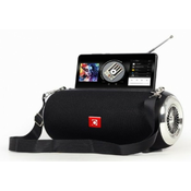 Gembird Portable Bluetooth speaker +handsfree 2x5W, FM, USB, SD, AUX + antena black (SPK-BT-17)