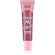 Rude Cosmetics Save My Lips hranilni in vlažilni balzam za ustnice s peptidi odtenek Lychee 15 ml
