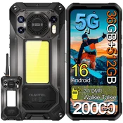 Oukitel Pametni telefon 5G OUKITEL WP61 Plus Walkie Talkie 36/512GB 20000mAh Dimensity 7025, Android 16, 6.8 - črna, (5000231551)