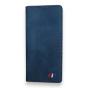 Infostyle Preklopna torbica UEEBAI Vintage za Samsung Galaxy S8 Plus Temno modra/Umetno usnje + TPU silikon