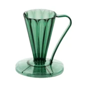 shumee Cafec Dripper Deep 27 Prozorno zelena | V60 Prelivni Dripper | 1 skodelica | Tritan brez BPA