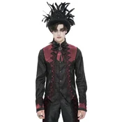Moška srajca DEVIL FASHION - Valentine - črna/vinsko rdeča - SHT15802