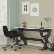 Hanah Home Radni sto Lungo, 140x73x60 cm, Beli