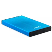TooQ Zunanja škatla Tooq 2.5 Sata Usb 3.0/3.1 kovinsko modra, (21407259)