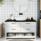 shumee Kopalniški pult temno siv 140x60x4 cm obdelan trden les