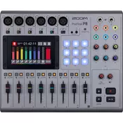 Broadcast mixer Zoom - PodTrak P8, sivi