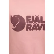 Fjällräven pulover s kapuco z logotipom Dusty Rose