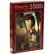Slagalica Magnolia od 1000 dijelova - Žena sa zmajem