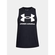 UNDER ARMOUR Športni top, črna