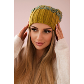 Kesi Cap with fleece Paryż K213 kiwi + turquoise